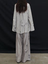 Mutedance 25 Spring/Summer Silk Linen Loose Trousers Series MD-MD25SS81-GREY MD25SS77